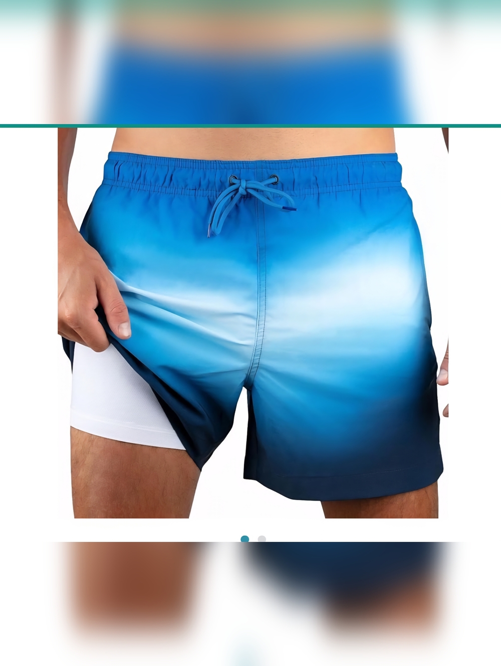 Kanu Surf Men's Blue Ombre Swim Hybrids